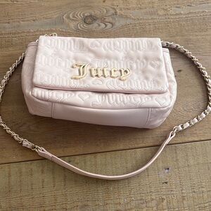 NWOT Baby Pink Juicy Couture Blush Embossed Crossbody Bag